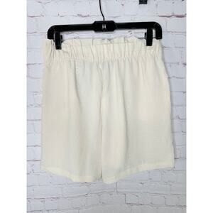 NEW ASOS JDY Paperbag Waist Shorts Beige Cream Womens EU 38 US 8